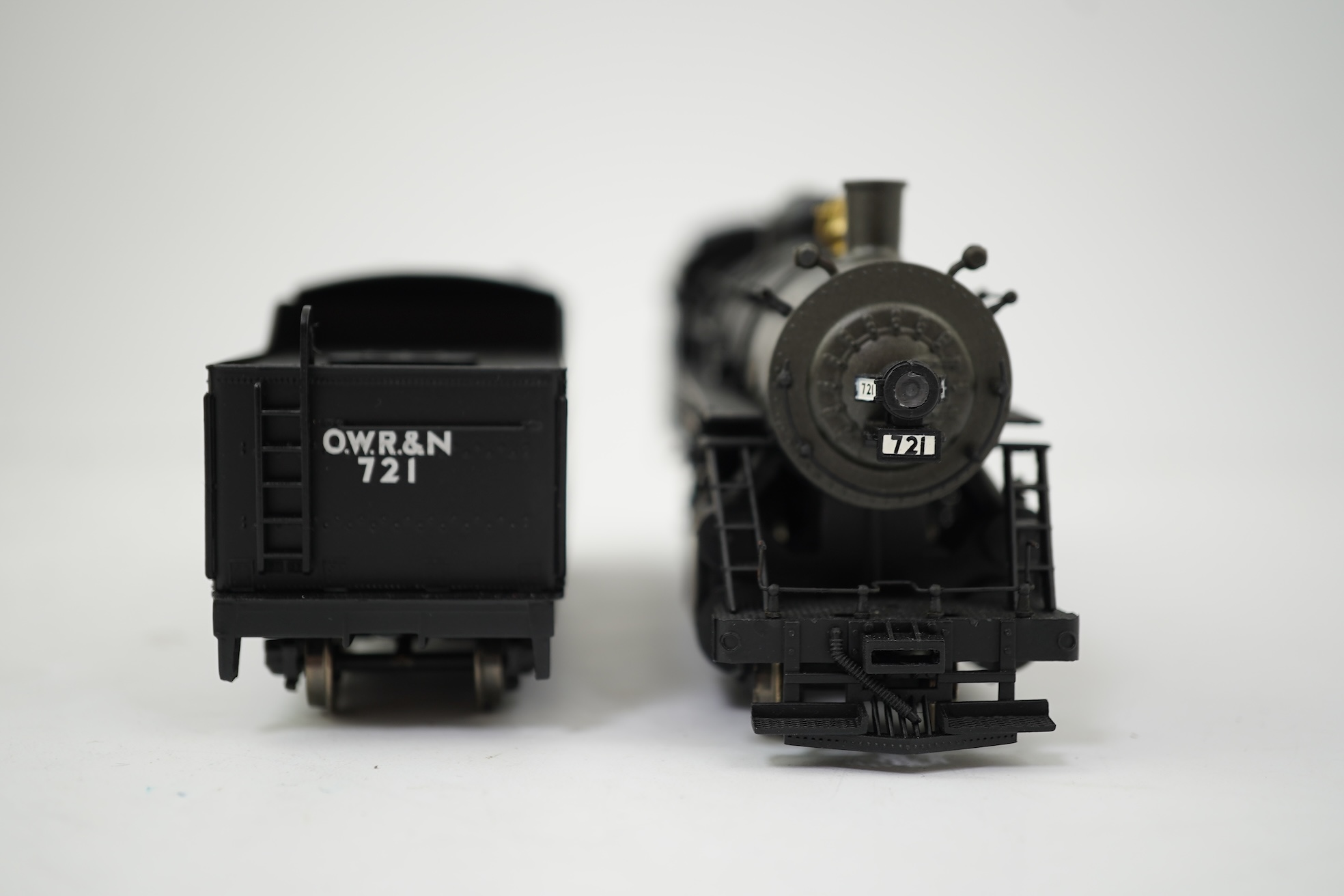 Two boxed HO gauge Spectrum by Bachmann Union Pacific locomotives; (11411) model of Baldwin Consolidation, 721, locomotive with bogie tender, together with (81813) model of 88, 0-6-0ST locomotive, powered for two rail op